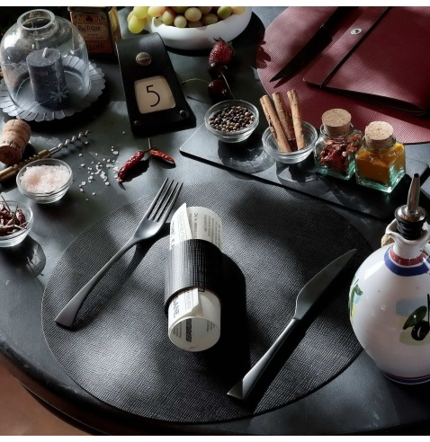SOTTO PIATTI 34 cm pezzo singolo CHEF NERO