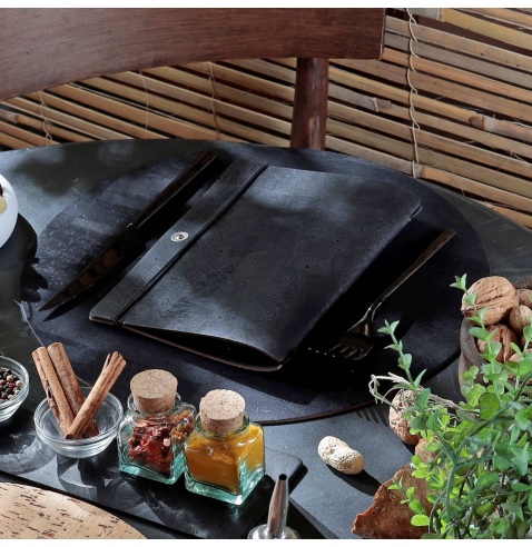 SOTTO PIATTI 34 cm pezzo singolo SUGHERO NERO sp. 2.5
