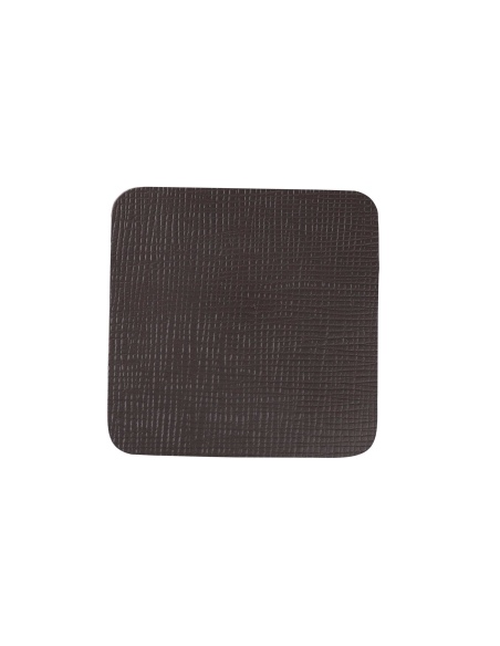 SOTTO BICCHIERI 9,5x9,5 cm conf. 4 pz. CHEF MARRONE