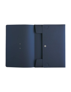 PORTFOLIO A4 cartelletta etichetta METAL STANDARD "notes" CHEF BLU 2