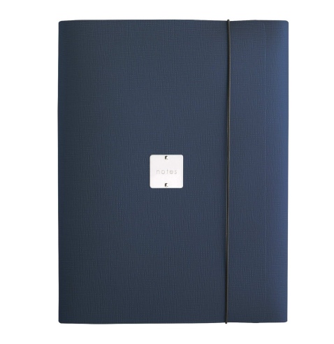 PORTFOLIO EXTRA cartelletta etichetta METAL STANDARD "notes" CHEF BLU