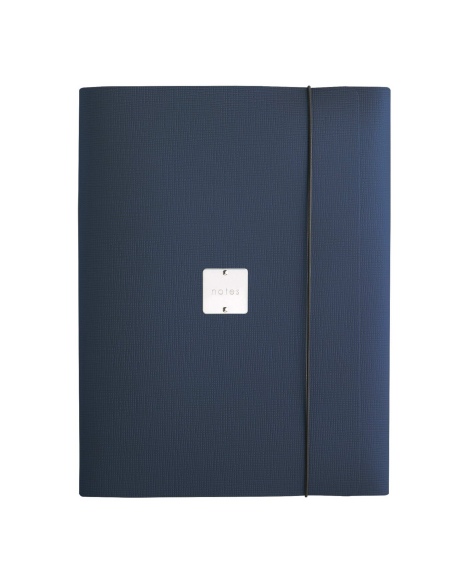 PORTFOLIO EXTRA cartelletta etichetta METAL STANDARD "notes" CHEF BLU