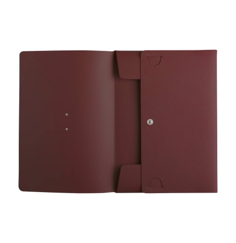 PORTFOLIO A4 cartelletta etichetta METAL STANDARD "notes" CHEF BORDEAUX