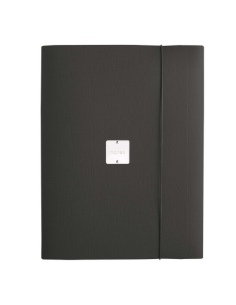 PORTFOLIO EXTRA cartelletta etichetta METAL STANDARD "notes" CHEF NERO