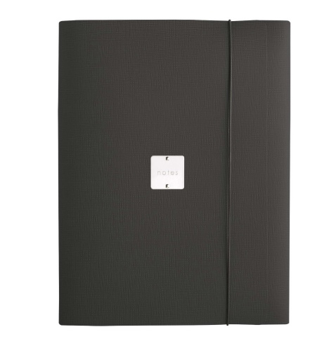 PORTFOLIO EXTRA cartelletta etichetta METAL STANDARD "notes" CHEF NERO