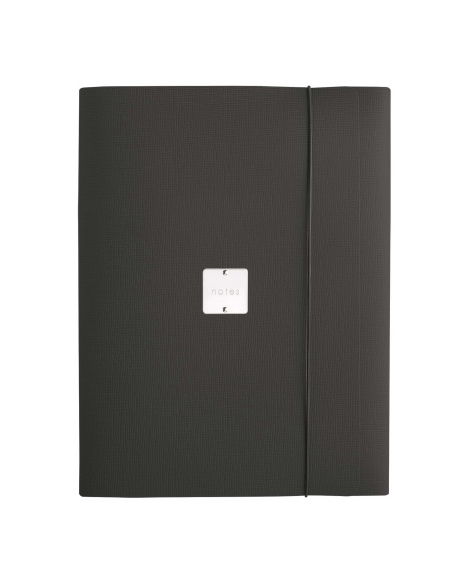 PORTFOLIO EXTRA cartelletta etichetta METAL STANDARD "notes" CHEF NERO