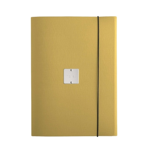 PORTFOLIO A4 cartelletta etichetta METAL STANDARD "notes" CHEF OCRA