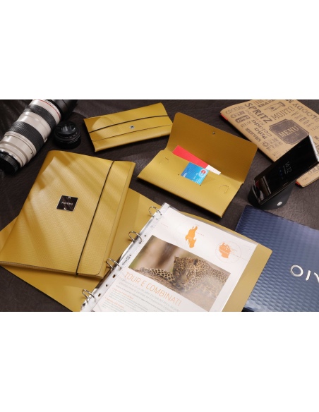 PORTFOLIO A4 cartelletta etichetta METAL STANDARD "notes" CHEF OCRA