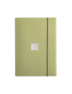 PORTFOLIO A4 cartelletta etichetta METAL STANDARD "notes" CHEF SALVIA