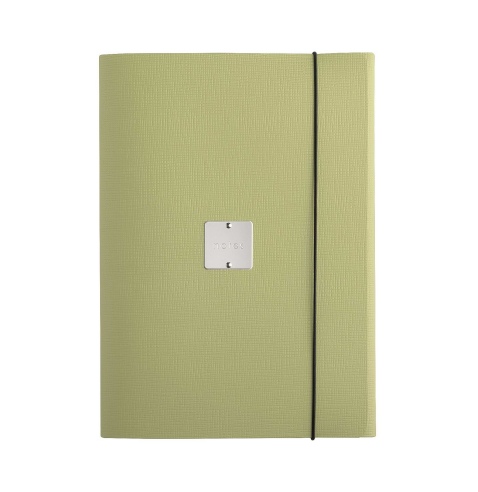 PORTFOLIO A4 cartelletta etichetta METAL STANDARD "notes" CHEF SALVIA