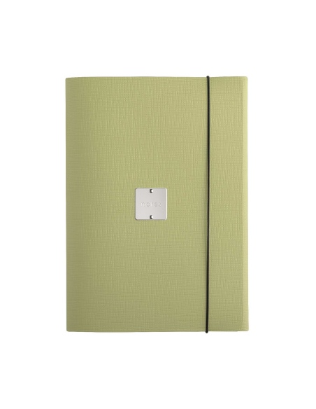 PORTFOLIO A4 cartelletta etichetta METAL STANDARD "notes" CHEF SALVIA