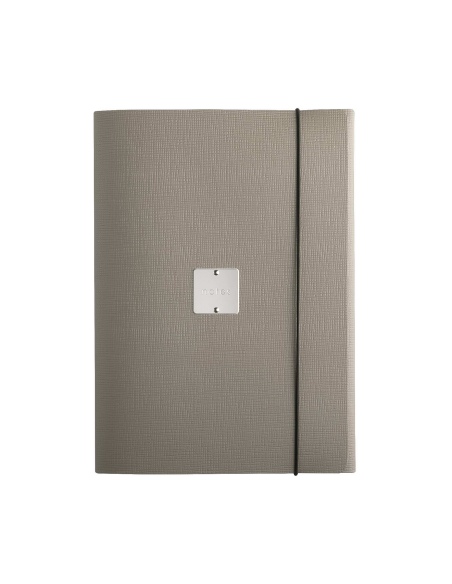 PORTFOLIO A4 cartelletta etichetta METAL STANDARD "notes" CHEF TORTORA