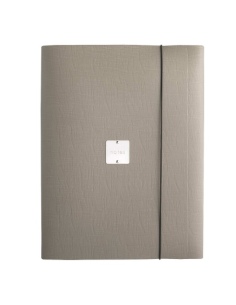 PORTFOLIO EXTRA cartelletta etichetta METAL STANDARD "notes" CHEF TORTORA