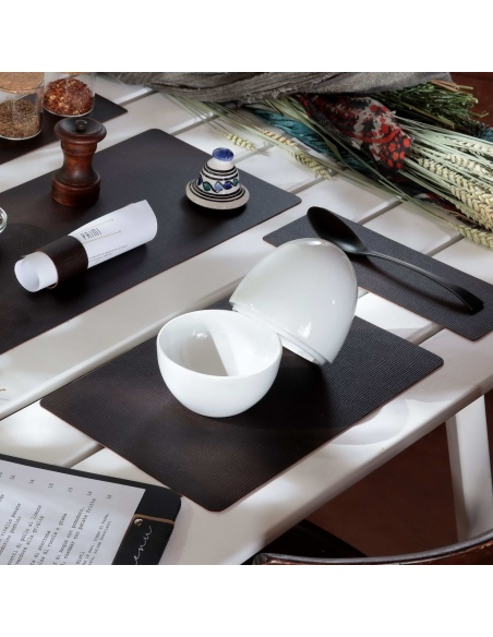 TOVAGLIETTE TAPPETINI D'ARREDO 21x32 cm pezzo singolo CHEF MARRONE
