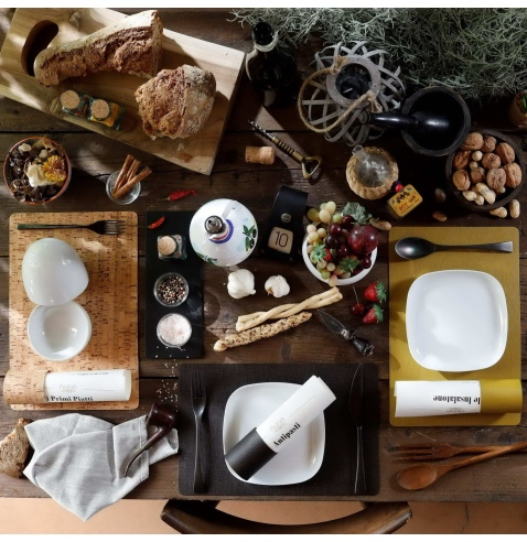 TOVAGLIETTE TAPPETINI D'ARREDO 23x35 cm pezzo singolo CHEF MARRONE
