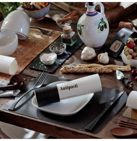 TOVAGLIETTE TAPPETINI D'ARREDO 23x35 cm pezzo singolo CHEF MARRONE