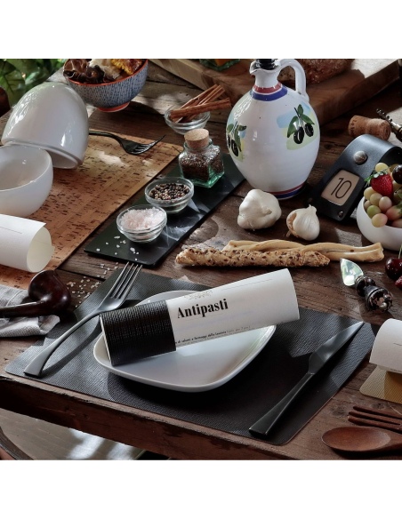 TOVAGLIETTE TAPPETINI D'ARREDO 23x35 cm pezzo singolo CHEF MARRONE