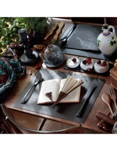 PLACEMATS 40x30 cm single piece CHEF BROWN 2