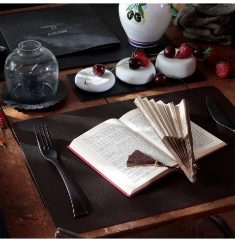 TOVAGLIETTE TAPPETINI D'ARREDO 30x40 cm pezzo singolo CHEF MARRONE