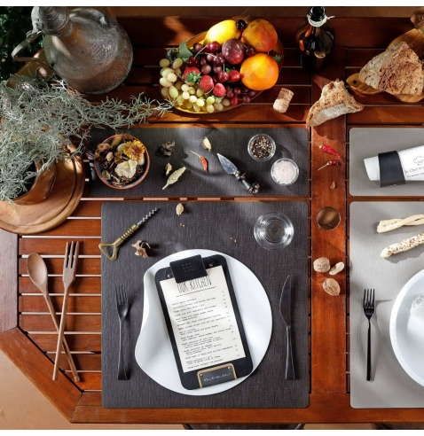 TOVAGLIETTE TAPPETINI D'ARREDO 48x15 cm pezzo singolo CHEF MARRONE