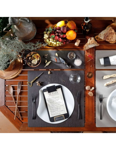 TOVAGLIETTE TAPPETINI D'ARREDO 48x15 cm pezzo singolo CHEF MARRONE