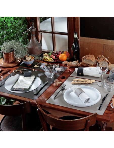 TOVAGLIETTE TAPPETINI D'ARREDO 48x15 cm pezzo singolo CHEF MARRONE
