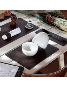 PLACEMATS 32x21 cm single piece JUTE BROWN 2