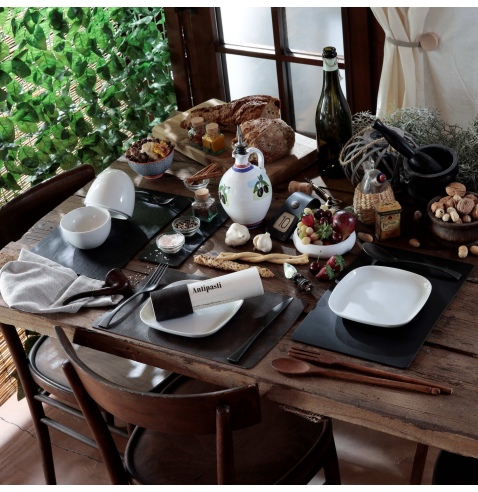 TOVAGLIETTE TAPPETINI D'ARREDO 23x35 cm pezzo singolo JUTA MARRONE