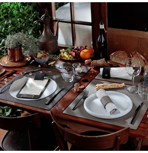 TOVAGLIETTE TAPPETINI D'ARREDO 48x15 cm pezzo singolo JUTA MARRONE