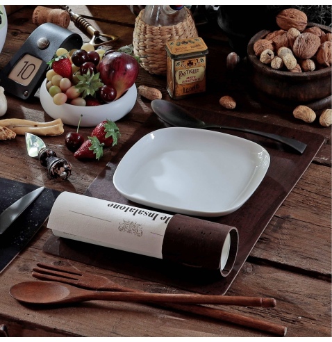 TOVAGLIETTE TAPPETINI D'ARREDO 23x35 cm pezzo singolo SUGHERO MARRONE sp. 2.5