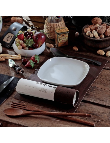 TOVAGLIETTE TAPPETINI D'ARREDO 23x35 cm pezzo singolo SUGHERO MARRONE sp. 2.5