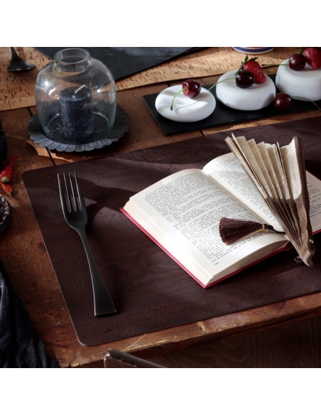 TOVAGLIETTE TAPPETINI D'ARREDO 30x45 cm pezzo singolo SUGHERO MARRONE sp. 2.5
