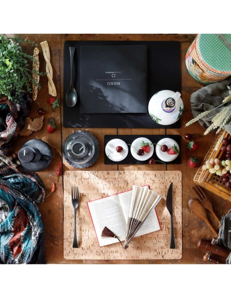 TOVAGLIETTE TAPPETINI D'ARREDO 30x40 cm pezzo singolo SUGHERO NATURALE sp. 1.4