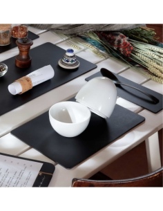 TOVAGLIETTE TAPPETINI D'ARREDO 21x32 cm pezzo singolo BULL NERO sp. 3,0 2