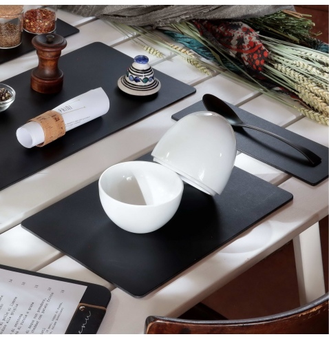 TOVAGLIETTE TAPPETINI D'ARREDO 21x32 cm pezzo singolo BULL NERO sp. 3,0