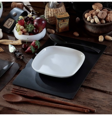 TOVAGLIETTE TAPPETINI D'ARREDO 23x35 cm pezzo singolo BULL NERO sp. 3,0
