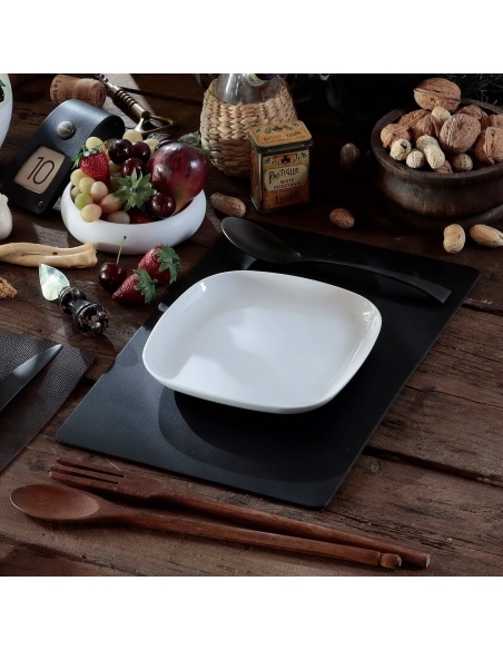 TOVAGLIETTE TAPPETINI D'ARREDO 23x35 cm pezzo singolo BULL NERO sp. 3,0