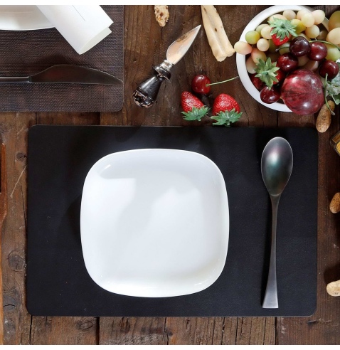 TOVAGLIETTE TAPPETINI D'ARREDO 23x35 cm pezzo singolo BULL NERO sp. 3,0