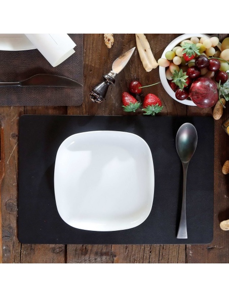 TOVAGLIETTE TAPPETINI D'ARREDO 23x35 cm pezzo singolo BULL NERO sp. 3,0