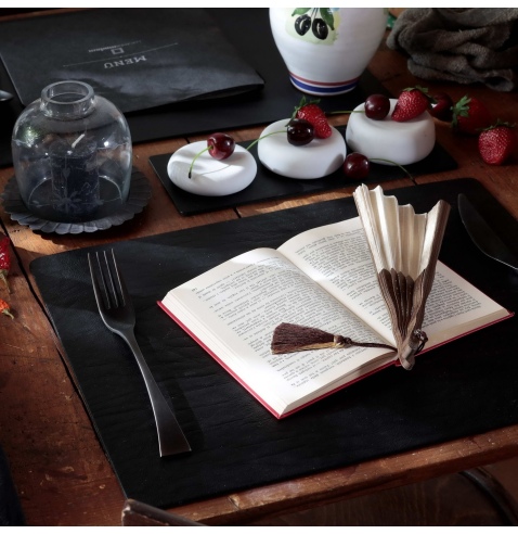TOVAGLIETTE TAPPETINI D'ARREDO 30x40 cm pezzo singolo BULL NERO sp. 3,0