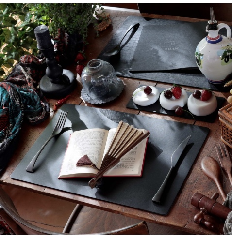 TOVAGLIETTE TAPPETINI D'ARREDO 30x45 cm pezzo singolo BULL NERO sp. 3,0