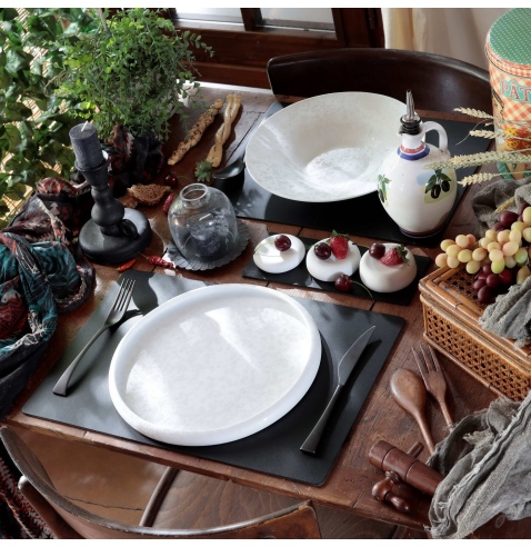 TOVAGLIETTE TAPPETINI D'ARREDO 30x45 cm pezzo singolo BULL NERO sp. 3,0