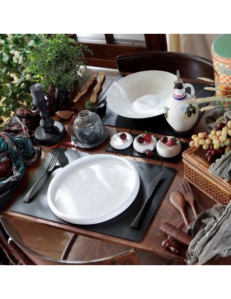 TOVAGLIETTE TAPPETINI D'ARREDO 30x45 cm pezzo singolo BULL NERO sp. 3,0