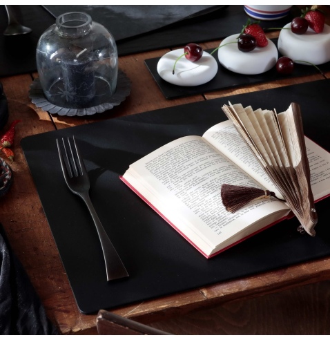 TOVAGLIETTE TAPPETINI D'ARREDO 30x45 cm pezzo singolo BULL NERO sp. 3,0