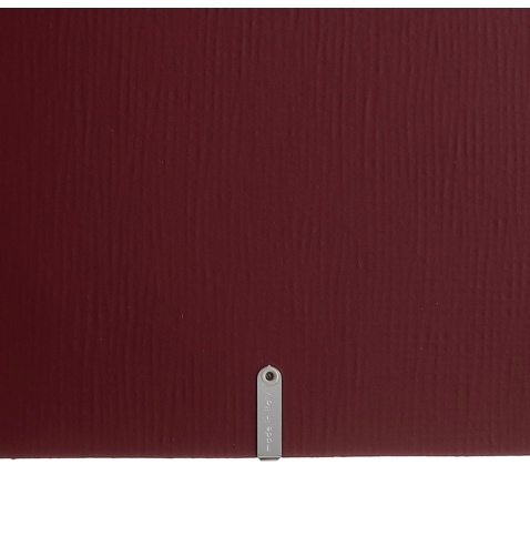 Porta Menu A4 (23,2x31,8 cm) etichetta METAL "menu" 2 buste (4 facciate) elastico nero CHEF BORDEAUX