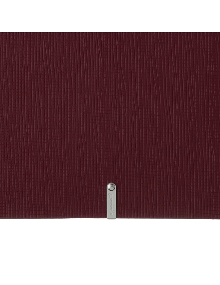 Porta Menu A4 (23,2x31,8 cm) etichetta METAL "menu" 2 buste (4 facciate) elastico nero CHEF BORDEAUX