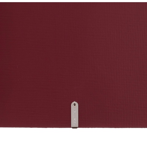 Porta Menu A5 (16,5x23,1 cm) etichetta METAL "menu" 2 buste (4 facciate) elastico nero CHEF BORDEAUX