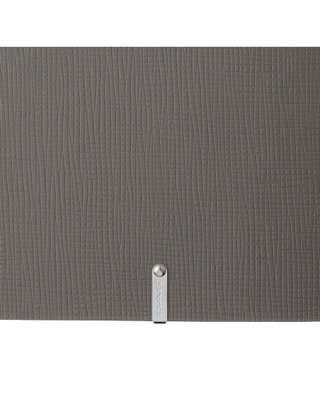 Porta Menu A4 SLIM (17,4x31,8 cm) etichetta METAL "menu" 2 buste (4 facciate) elastico nero CHEF TORTORA