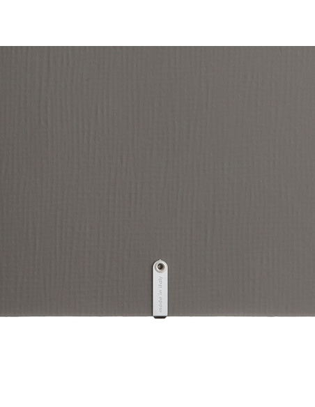 Porta Menu A4 (23,2x31,8 cm) etichetta METAL "menu" 2 buste (4 facciate) elastico nero CHEF TORTORA