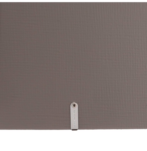 Porta Menu A5 (16,5x23,1 cm) etichetta METAL "menu" 2 buste (4 facciate) elastico nero CHEF TORTORA